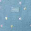 STUDIO NOOS Taška mom bag Denim Light Blue Hearts (2)
