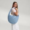 STUDIO NOOS Taška Cross Body Denim Light Blue Hearts (5)