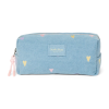 STUDIO NOOS Pouzdro Denim Light Blue Hearts