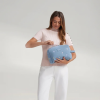 STUDIO NOOS Toaletní taštička Denim Light BLue Hearts (2)