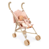 KONGES SLOJD Kočárek s panenkou POPPY PINK CHECK (5)