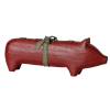 MAILEG Dřevěný svícen Pig Advent large red S26