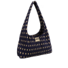 THE STICKY SIS CLUB Kabelka pleated dots marine + marzipan (6)