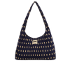 THE STICKY SIS CLUB Kabelka pleated dots marine + marzipan (3)