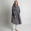VIVI MARI Raincoat leo splashes dark grey/ash plum